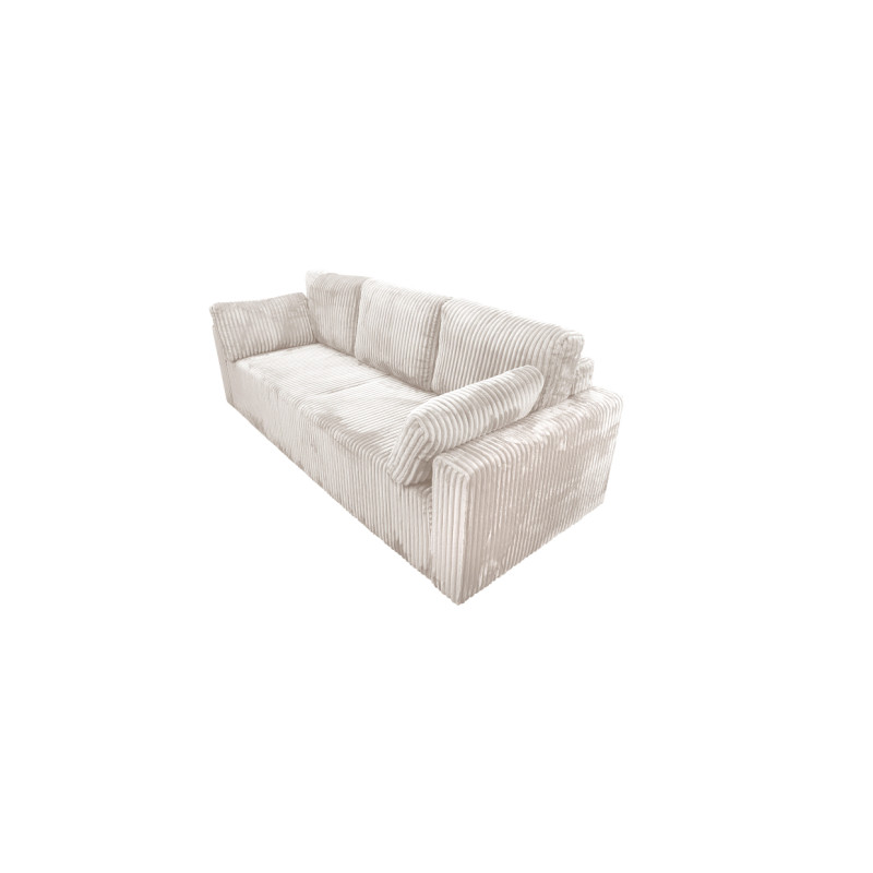 Nowoczesna sofa Bianca kremowa z funkcją spania