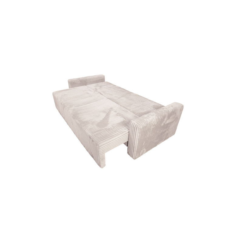 Nowoczesna sofa Bianca kremowa z funkcją spania