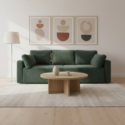 Nowoczesna sofa Bianca zielona z funkcją spania