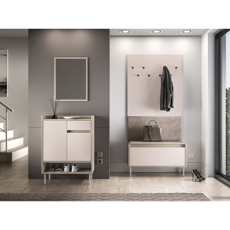 Szafka na buty Voco 03 Cashmere/Dąb Cremona Ml Meble