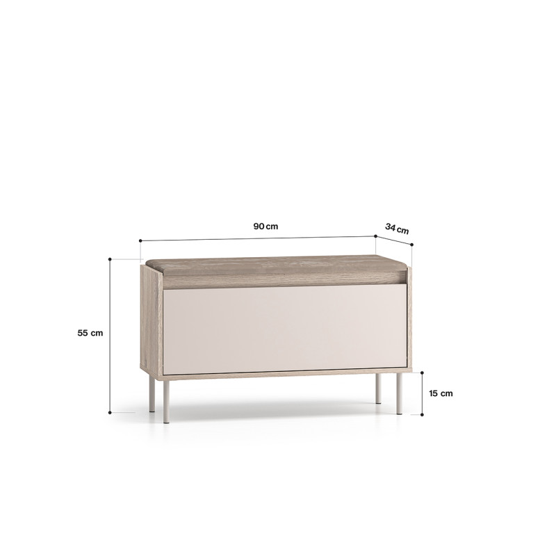 Szafka na buty Voco 05 Cashmere/Dąb Cremona Ml Meble