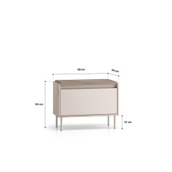 Szafka na buty Voco 06 Cashmere/Dąb Cremona Ml Meble