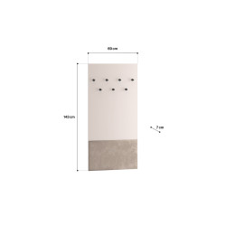 Wieszak Voco 08 Cashmere/Dąb Cremona Ml Meble