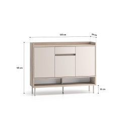 Szafka na buty Voco 02 Cashmere/Dąb Cremona Ml Meble