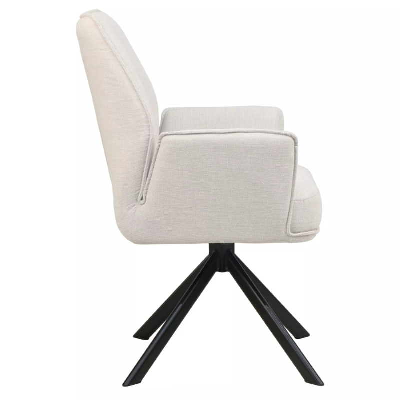 Krzesło obrotowe Hugo Brego 22 jasny beż