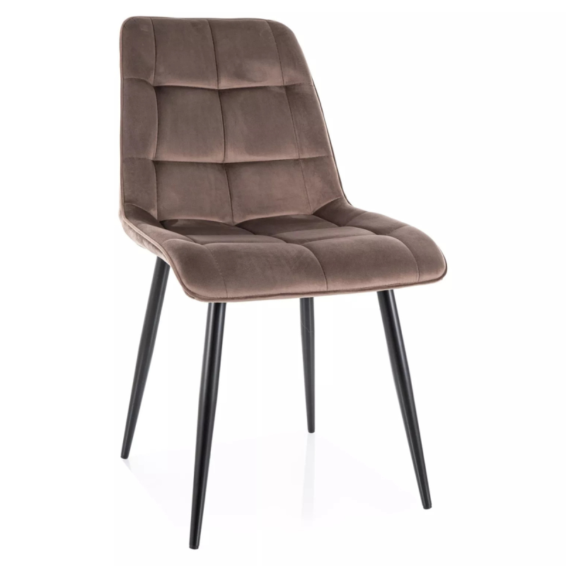 Krzesło tapicerowane Chic Velvet Bluvel 38 cappuccino Krzesło tapicerowane Chic Velvet Bluvel 38 cappuccino