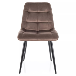 Krzesło tapicerowane Chic Velvet Bluvel 38 cappuccino Krzesło tapicerowane Chic Velvet Bluvel 38 cappuccino