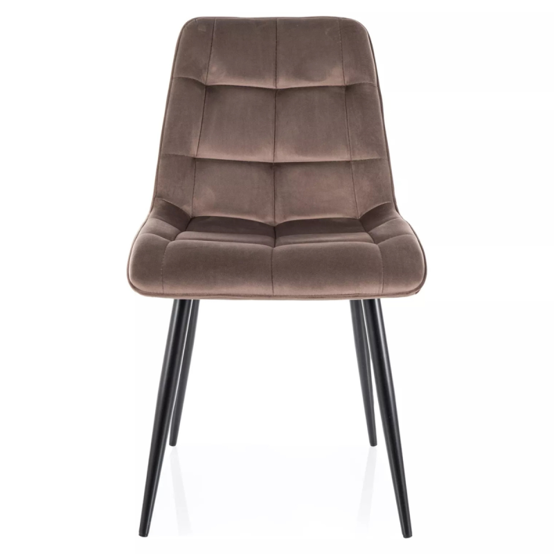 Krzesło tapicerowane Chic Velvet Bluvel 38 cappuccino