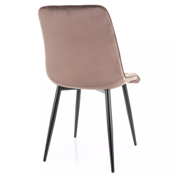 Krzesło tapicerowane Chic Velvet Bluvel 38 cappuccino Krzesło tapicerowane Chic Velvet Bluvel 38 cappuccino
