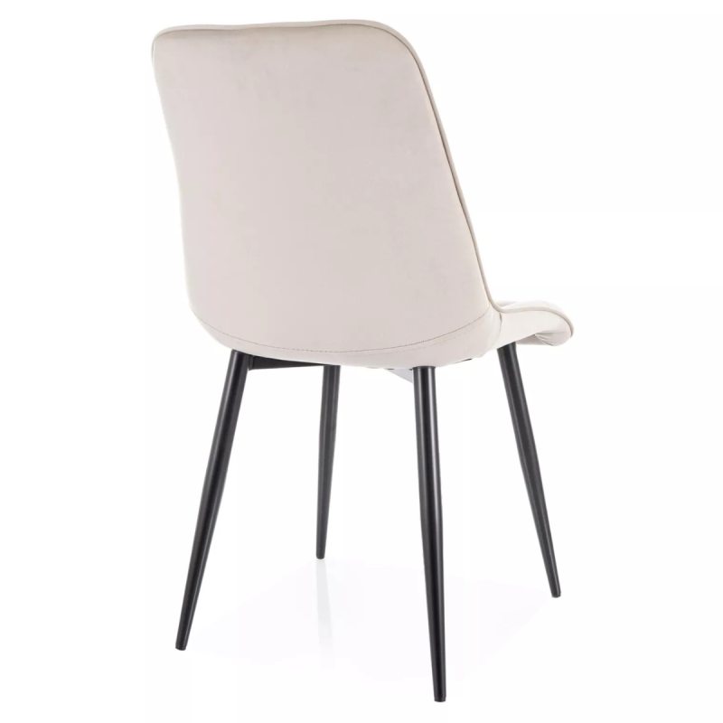 Krzesło tapicerowane Chic Velvet Bluvel 30 jasny beż