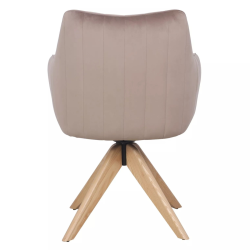 Krzesło obrotowe Azalia D Velvet Bluvel 40 ciemny beż