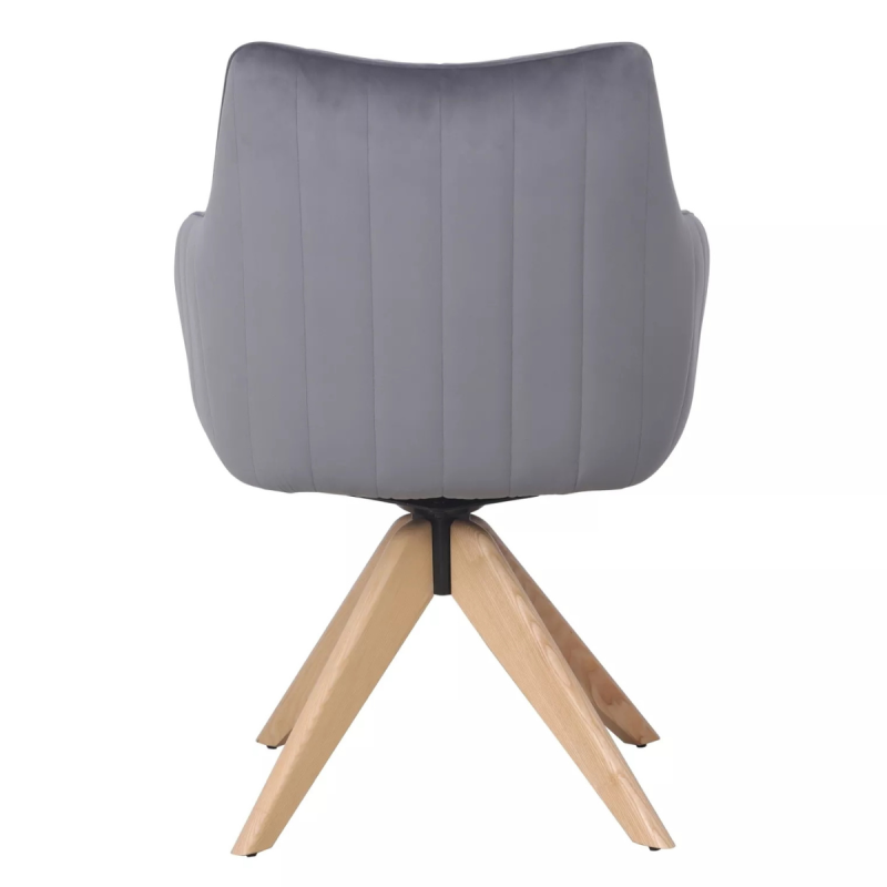 Krzesło obrotowe Azalia D Velvet Bluvel 40 szare