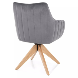 Krzesło obrotowe Azalia D Velvet Bluvel 40 szare