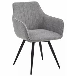 Krzesło tapicerowane Ballo Brego 07 szare