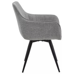 Krzesło tapicerowane Ballo Brego 07 szare