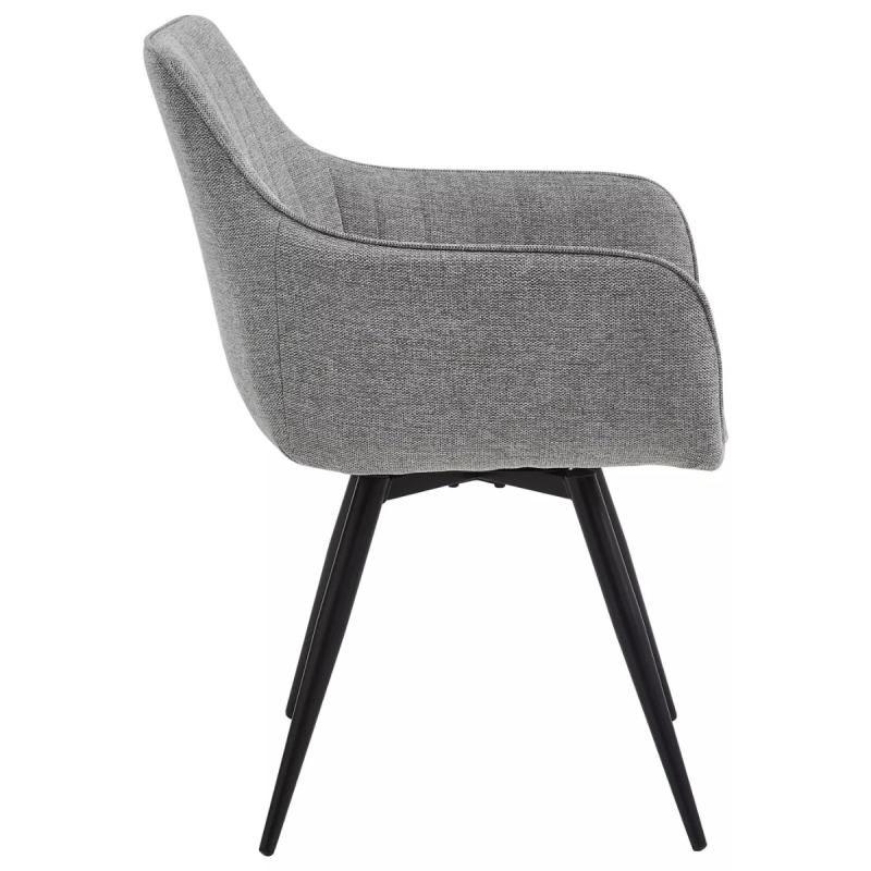 Krzesło tapicerowane Ballo Brego 07 szare