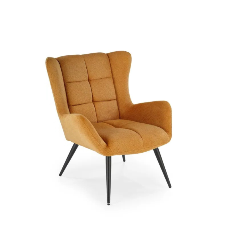 BYRON fotel wypoczynkowy, musztardowy