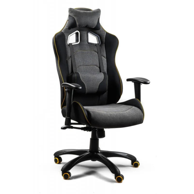 EVOLVE PRO fotel gabinetowy czarno-szaropiaskowy-pomarańczowy