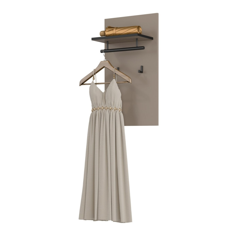 Panel z wieszakami Cross 03 Congo/czarny Helvetia Wieruszów