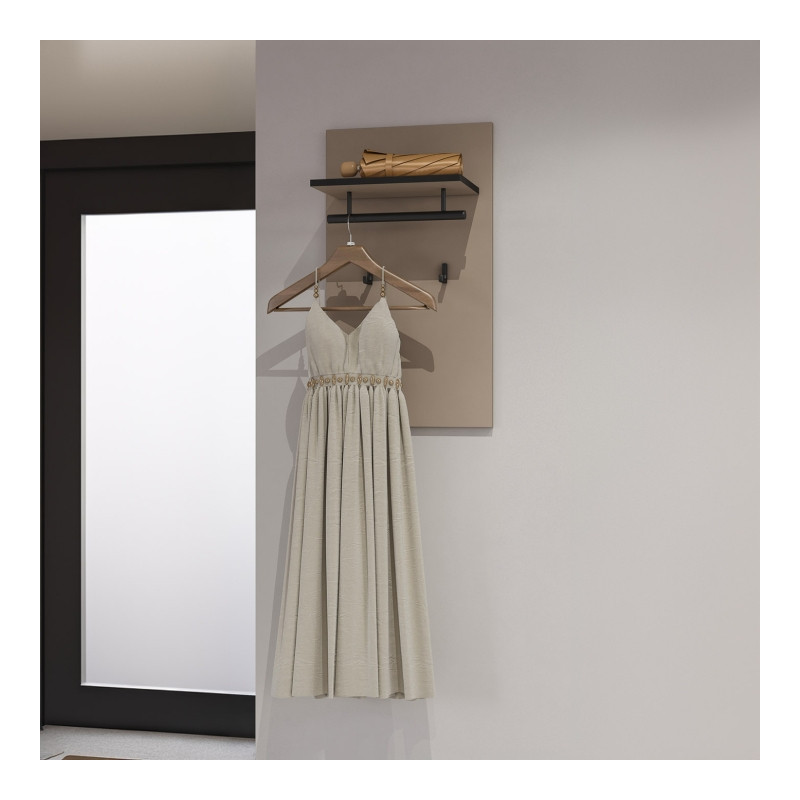 Panel z wieszakami Cross 03 Congo/czarny Helvetia Wieruszów