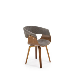 Krzesło z giętego drewna Venus popielaty/orzechowy