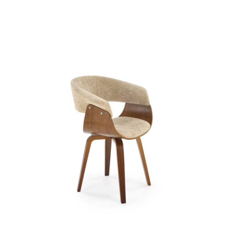 Krzesło z giętego drewna Venus beżowy/orzechowy