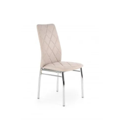 Krzesło Tapicerowane do Kuchni K309 Beżowy Tkanina Halmar