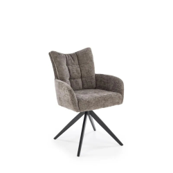 Krzesło obrotowe Funchal popiel/czarne nogi