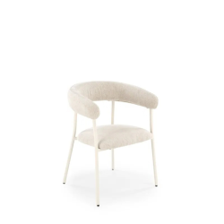 Eleganckie krzesło tapicerowane Almada jasny beż