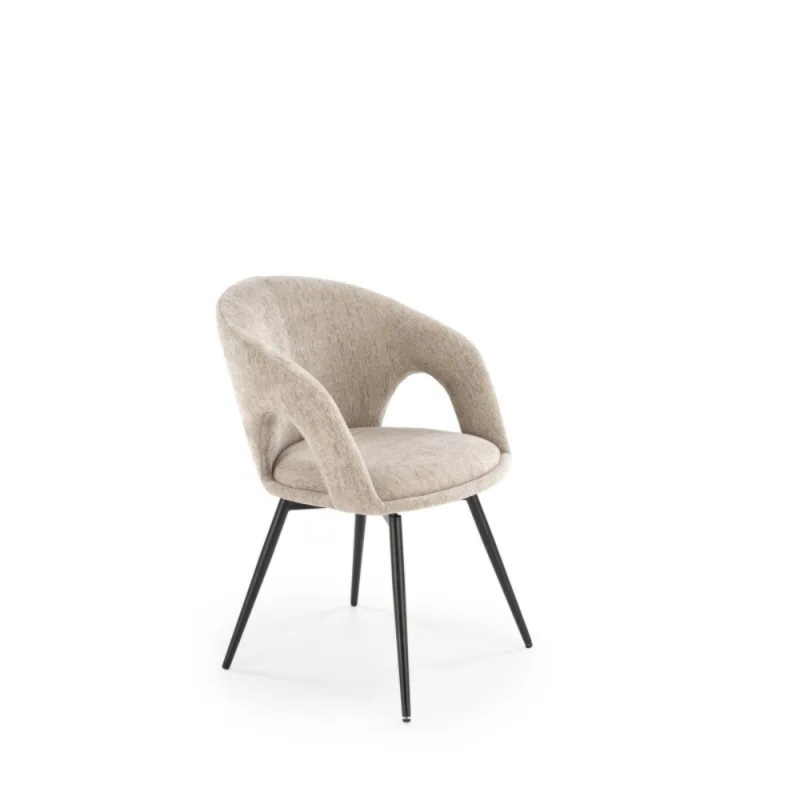 Krzesło obrotowe Aveiro beżowy/czarne nogi