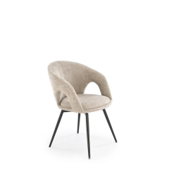 Krzesło obrotowe Aveiro beżowy/czarne nogi