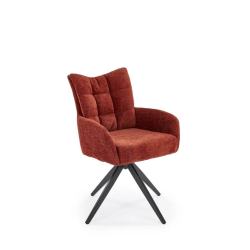 Krzesło obrotowe Funchal cynamonowy/czarne nogi