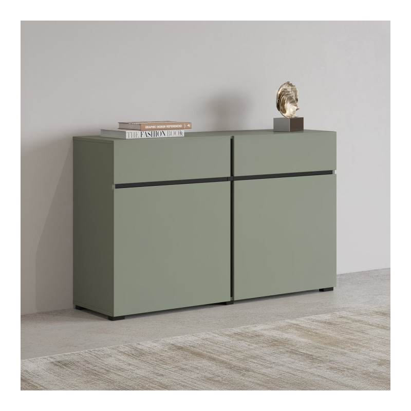 Komoda 2D2S Cross 45 Zieleń Helvetia Wieruszów