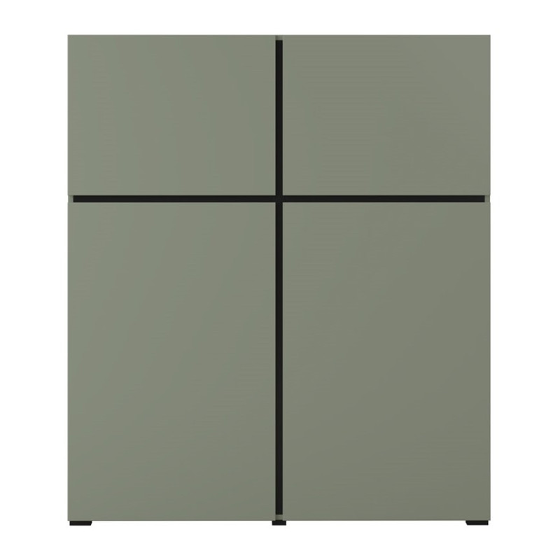 Komoda wysoka 4D Cross 76 Zieleń Helvetia Wieruszów