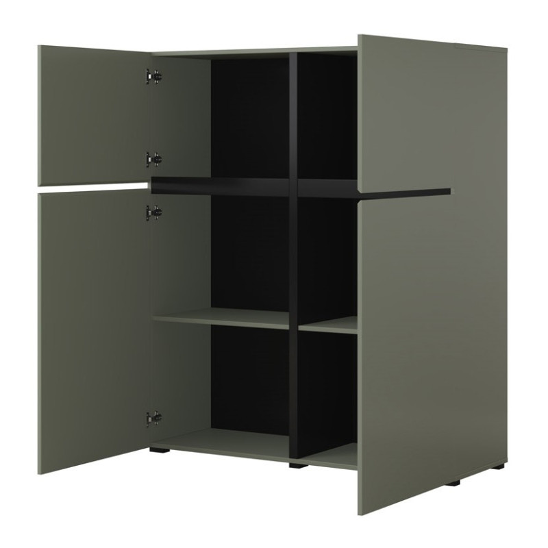 Komoda wysoka 4D Cross 76 Zieleń Helvetia Wieruszów