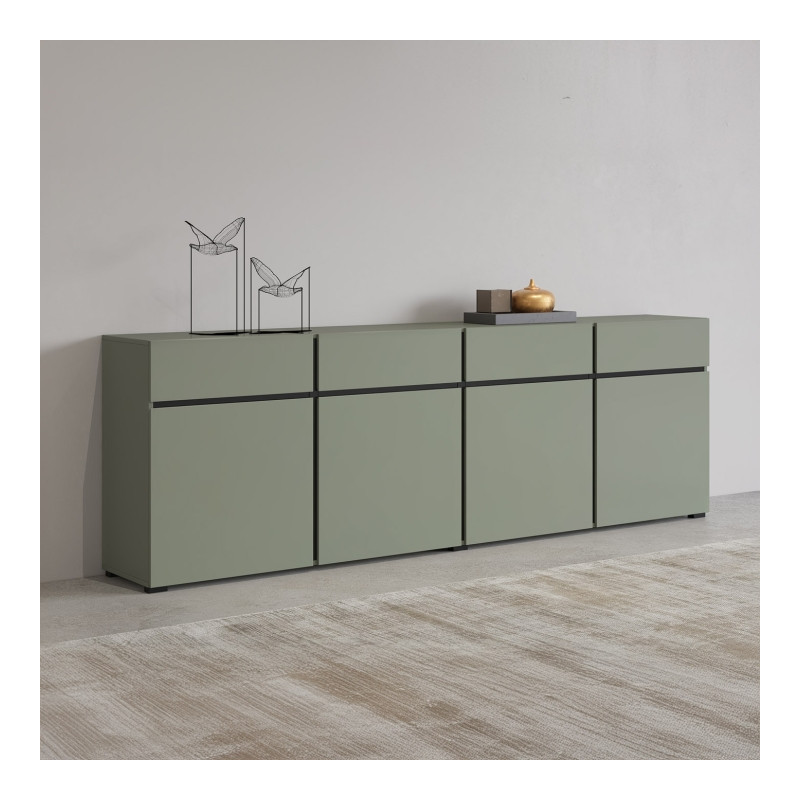 Komoda 4D4S Cross 25 Zieleń Helvetia Wieruszów