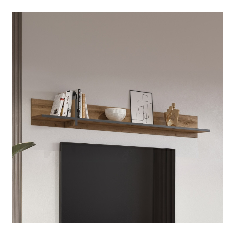 Półka ścienna Cross 02 Dąb wotan Helvetia Wieruszów