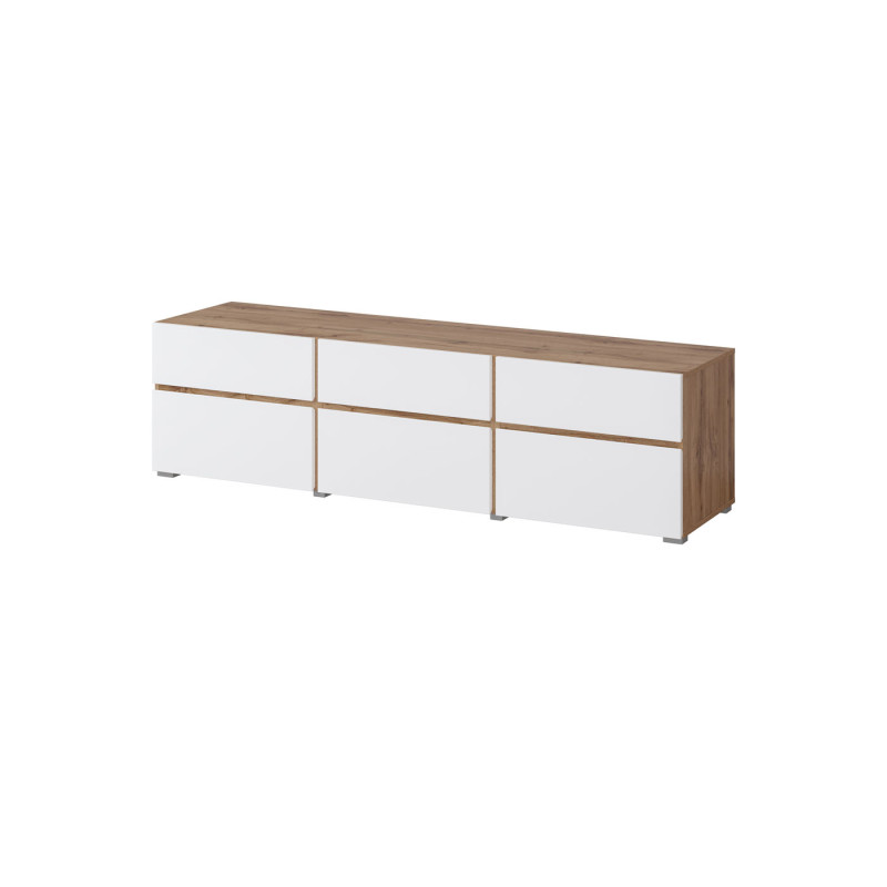 Szafka RTV Cross 41 Dąb wotan/biały Helvetia Wieruszów