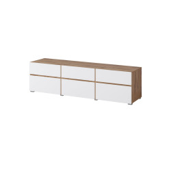 Szafka RTV Cross 41 Dąb wotan/biały Helvetia Wieruszów