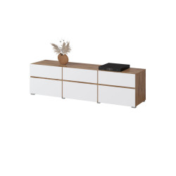 Szafka RTV Cross 41 Dąb wotan/biały Helvetia Wieruszów