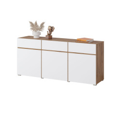 Komoda 3D3S Cross 41 Dąb wotan/biały Helvetia Wieruszów Komoda 3D3S Cross 41 Dąb wotan/biały Helvetia Wieruszów