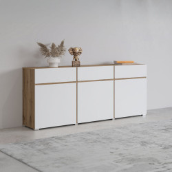 Komoda 3D3S Cross 41 Dąb wotan/biały Helvetia Wieruszów Komoda 3D3S Cross 41 Dąb wotan/biały Helvetia Wieruszów