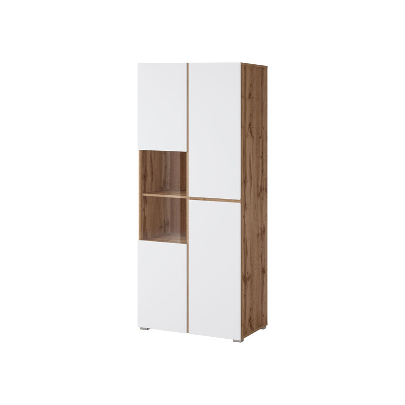 Witryna Cross 3D 12 Dąb wotan/biały Helvetia Wieruszów