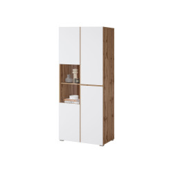 Witryna Cross 3D 12 Dąb wotan/biały Helvetia Wieruszów