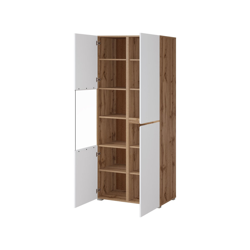 Witryna Cross 3D 12 Dąb wotan/biały Helvetia Wieruszów