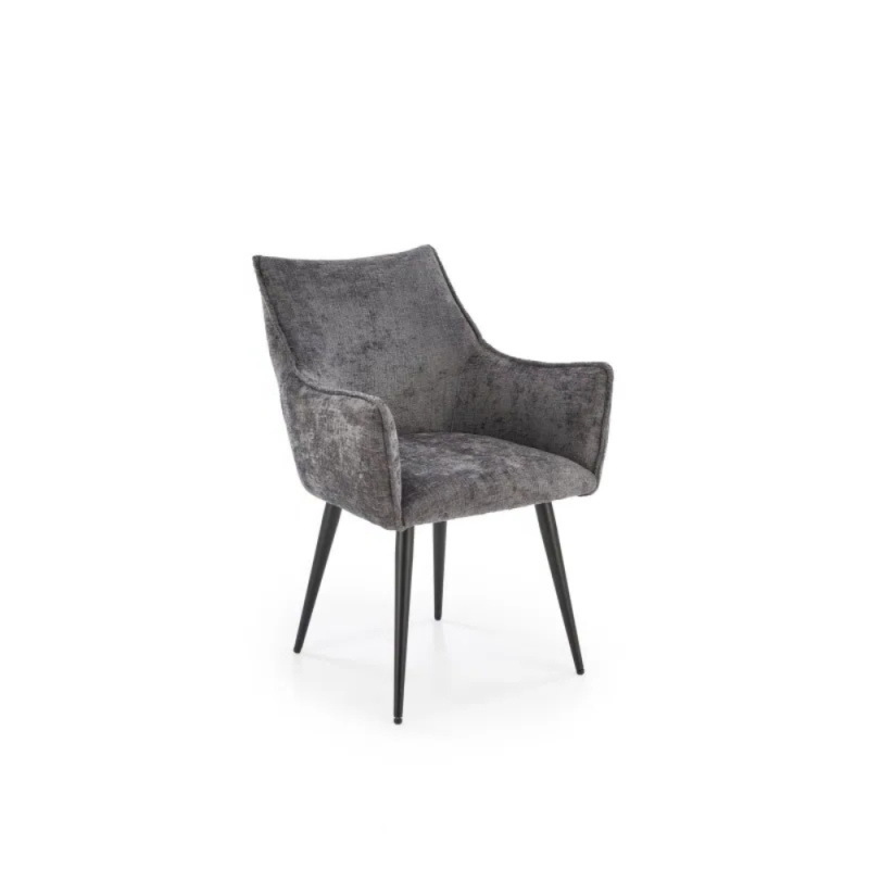 Stylowe krzesło tapicerowane Dean popielate