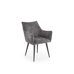 Stylowe krzesło tapicerowane Dean popielate