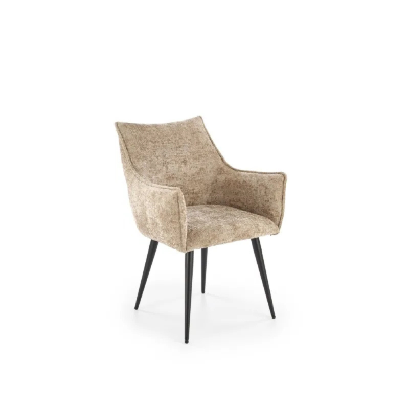 Stylowe krzesło tapicerowane Dean beżowe Stylowe krzesło tapicerowane Dean beżowe