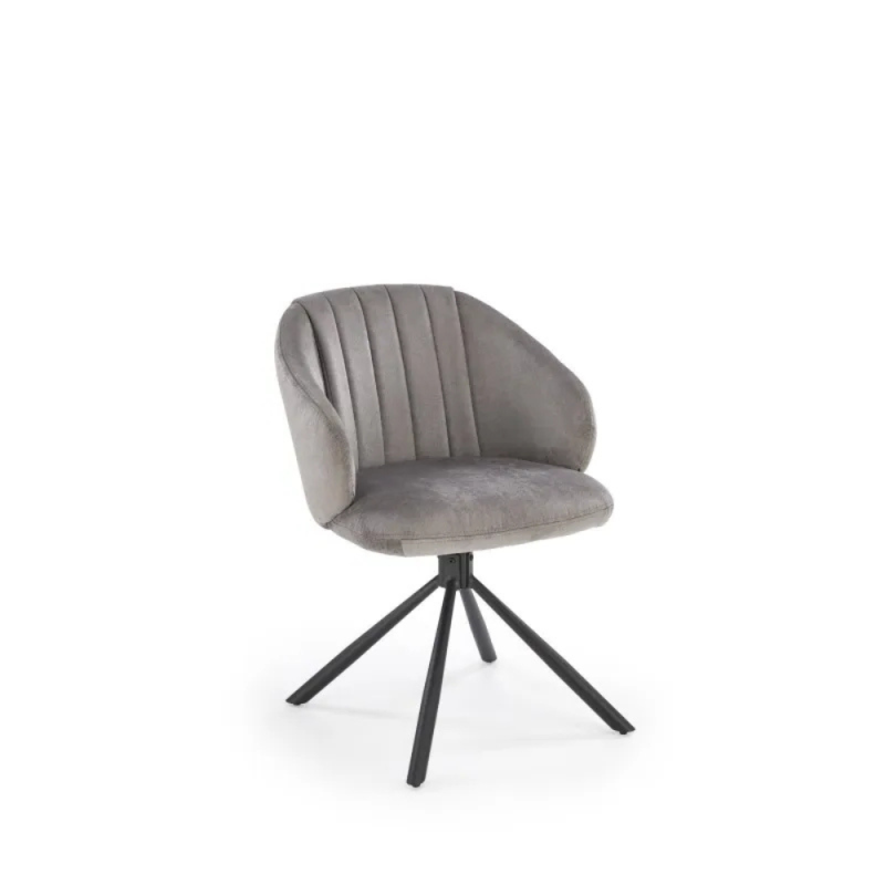 Krzesło obrotowe Evora popielate/czarne nogi