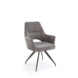 Eleganckie krzesło obrotowe Grayson popielate